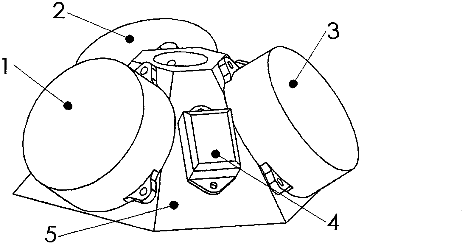 Sensor tilting inertia measurement unit structure