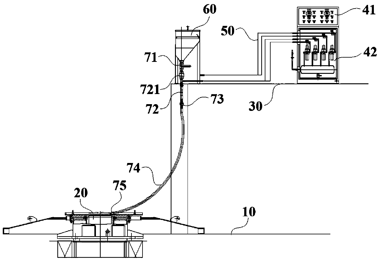 Automatic metallurgical heating agent adding device for continuous casting and collecting tailing billet