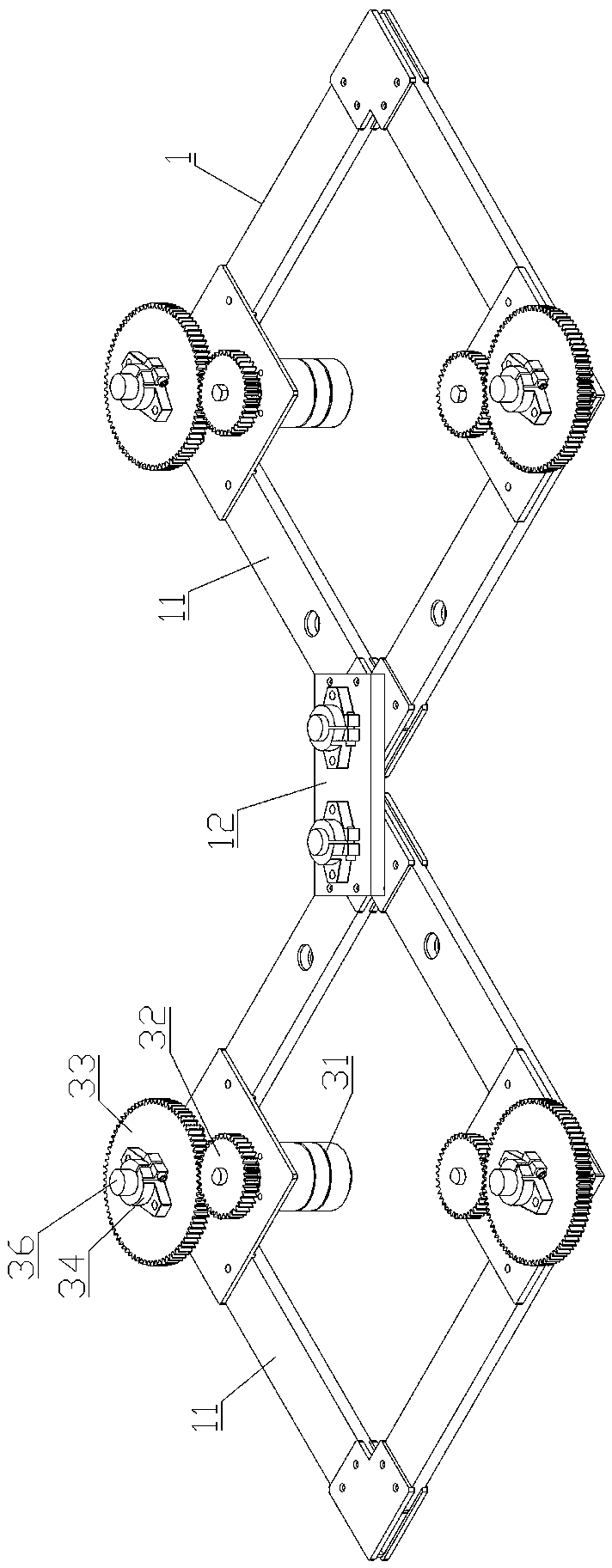 Quadruped Robot Based on Four-bar Linkage