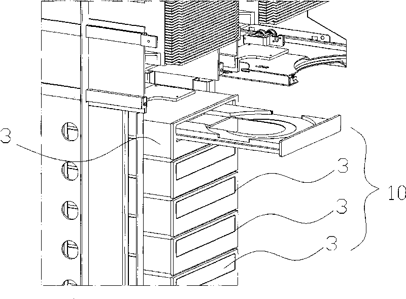 Optical disk library array