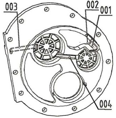 N-shaped arranged speed reducer shell for new energy vehicle