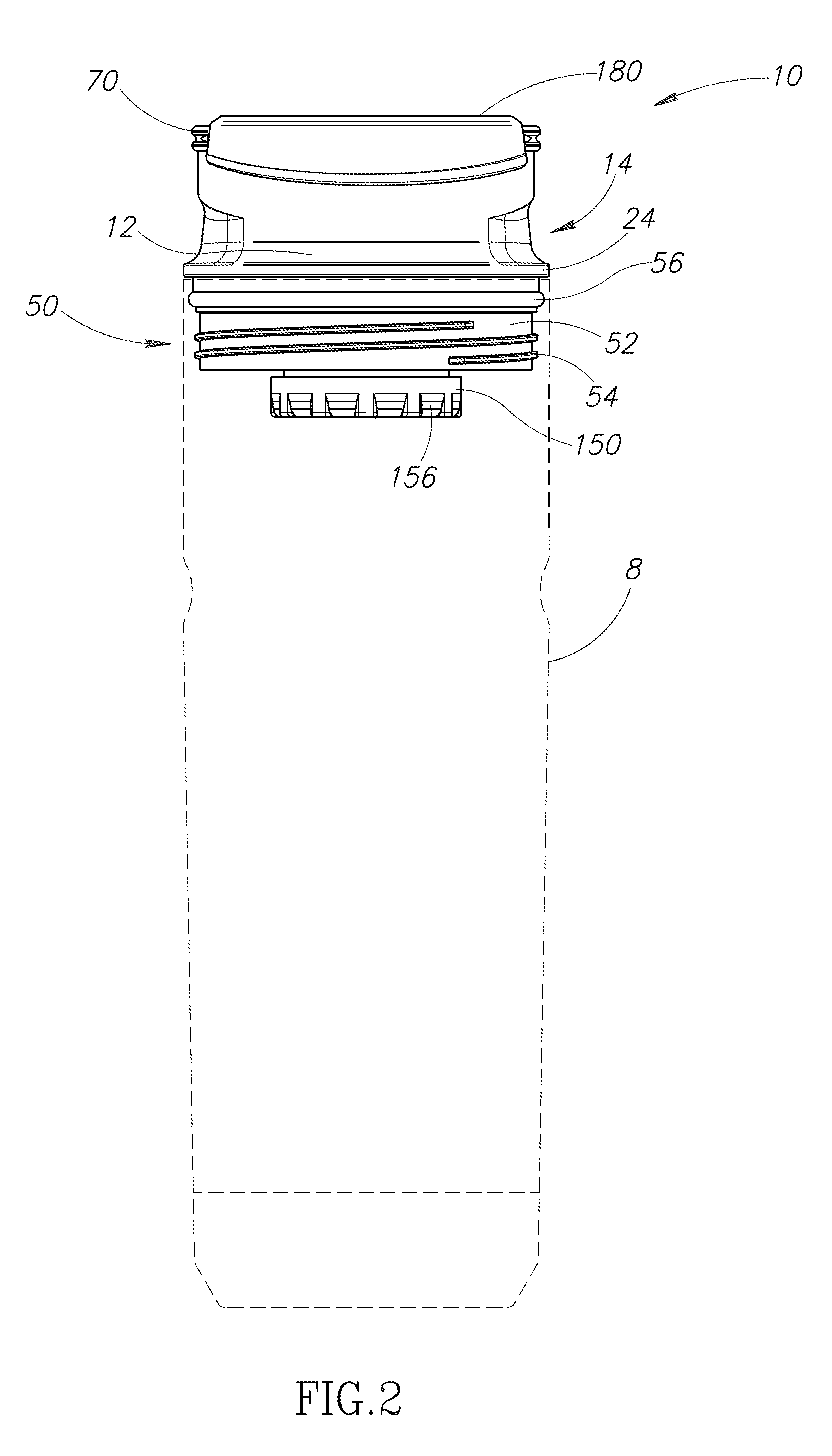 Beverage container closure with venting