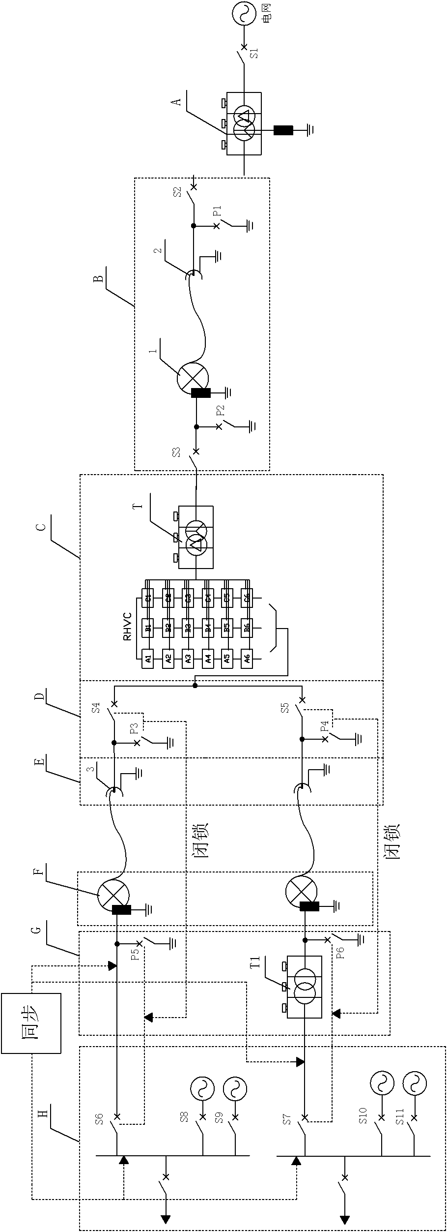 Shore-based variable frequency power supply system