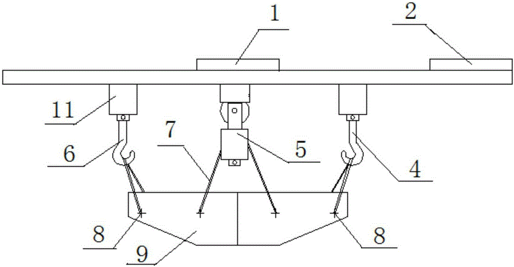 Method for replacing ladle turret rotary arm of continuous casting machine