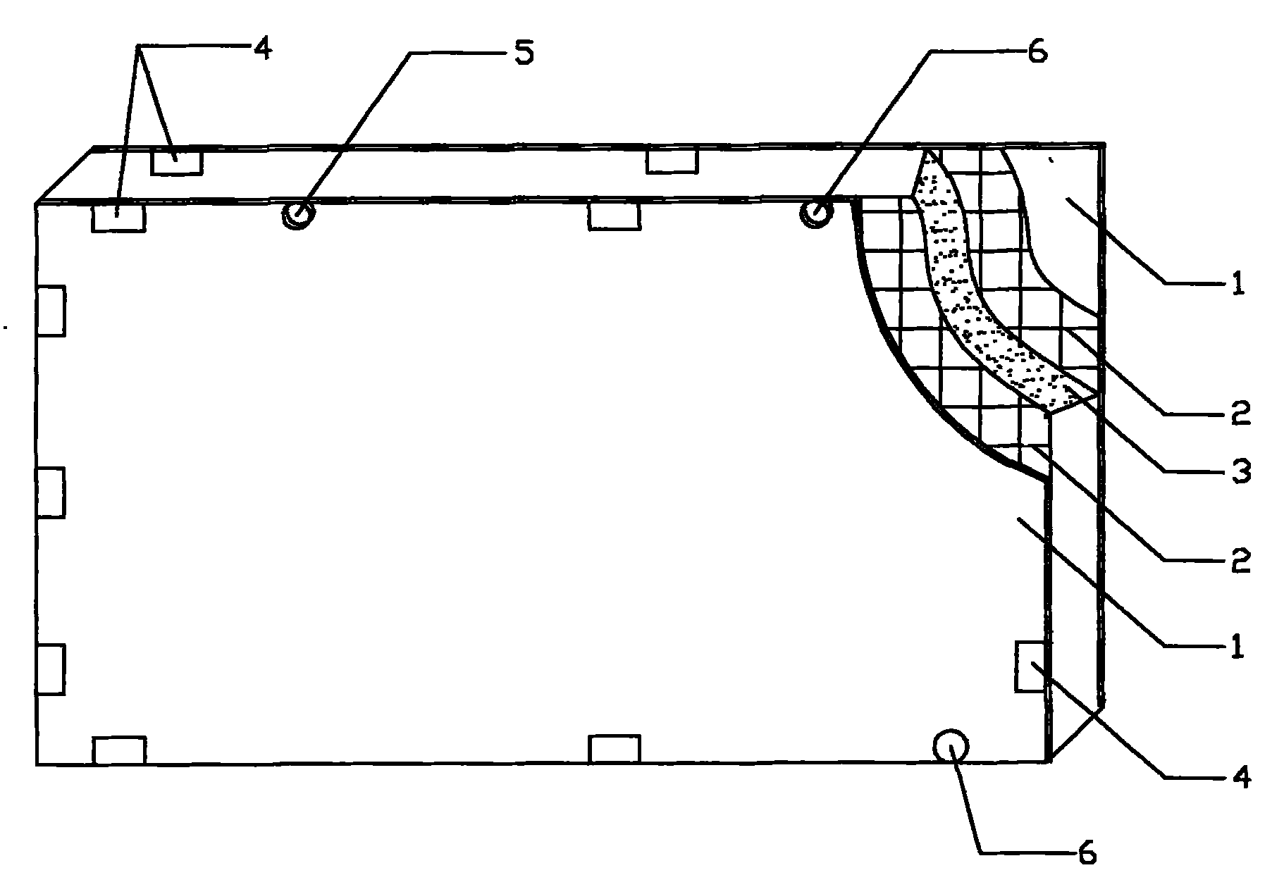 Construction method for cast-in-place integral light-weight partition wall