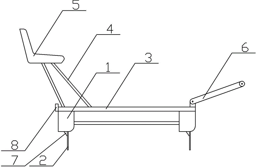 Seat for mini-tiller flattening