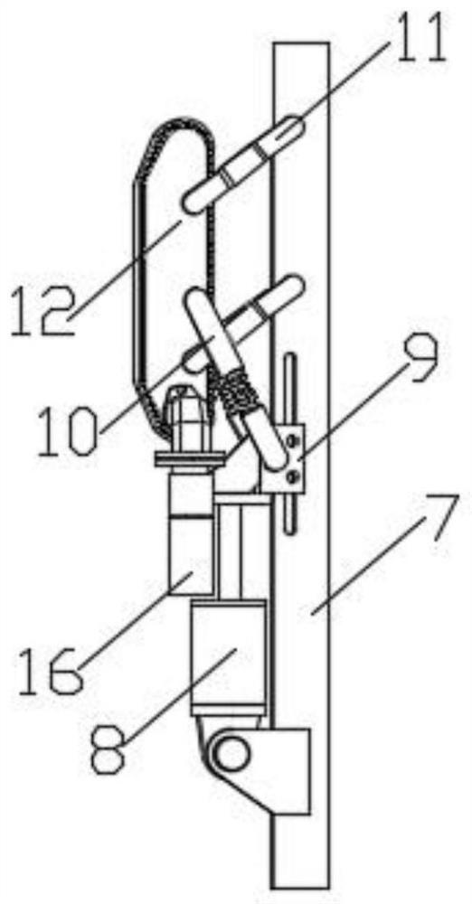 Liquefied natural gas cylinder liner mounting device and working method thereof