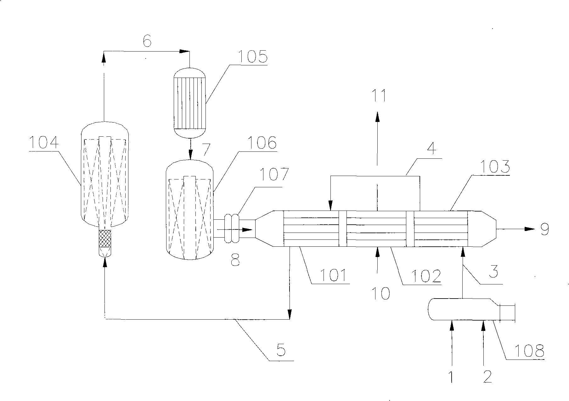 Method for heating ethylbenzene by ethylbenzene dehydrogenation reaction