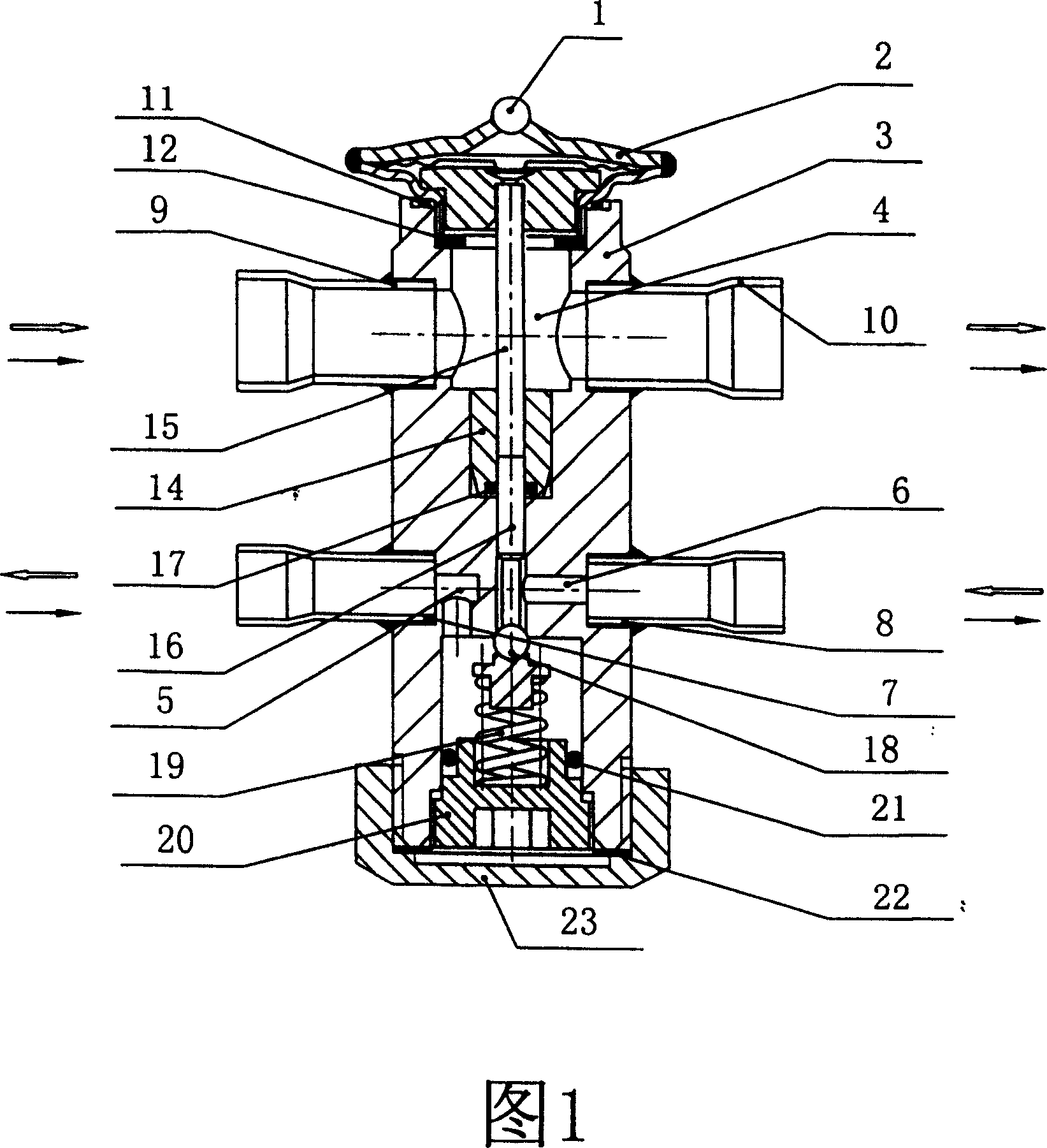 Balance part sealing structure for bidirectional thermal expansion valve