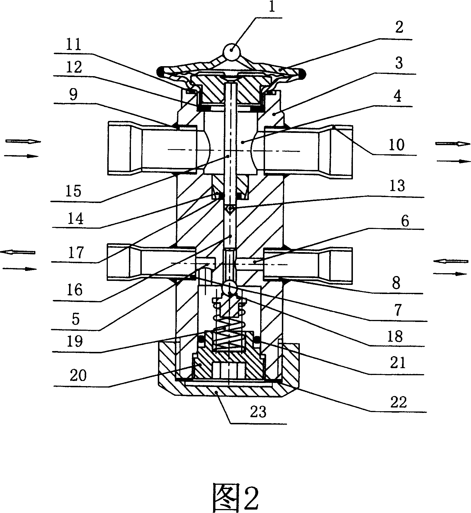 Balance part sealing structure for bidirectional thermal expansion valve