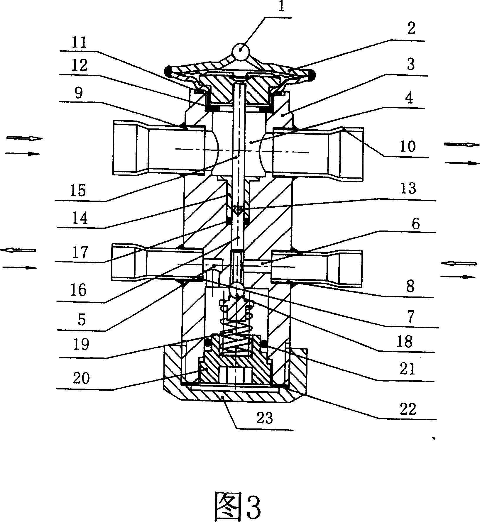 Balance part sealing structure for bidirectional thermal expansion valve