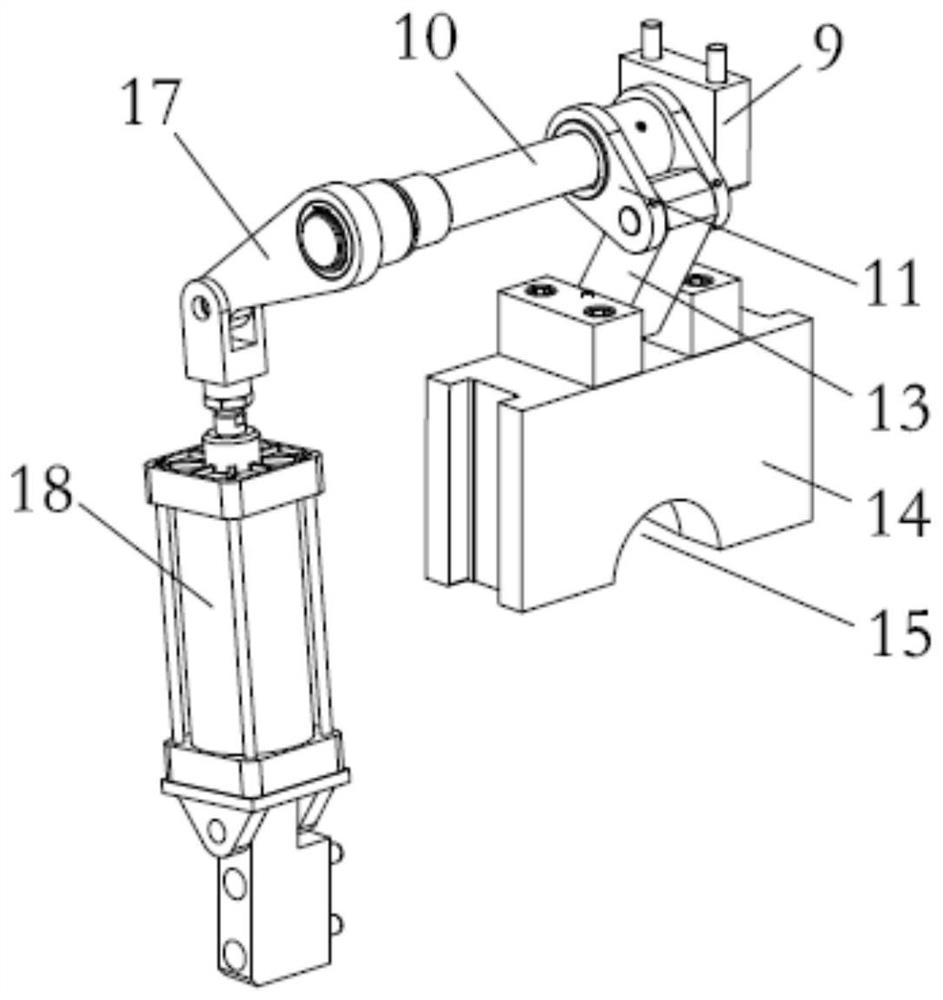 Aluminum rod hot shear mechanism with high stability