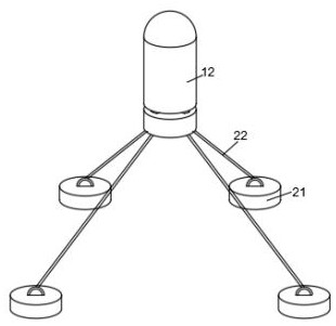 Wave energy power generation device of ocean buoy