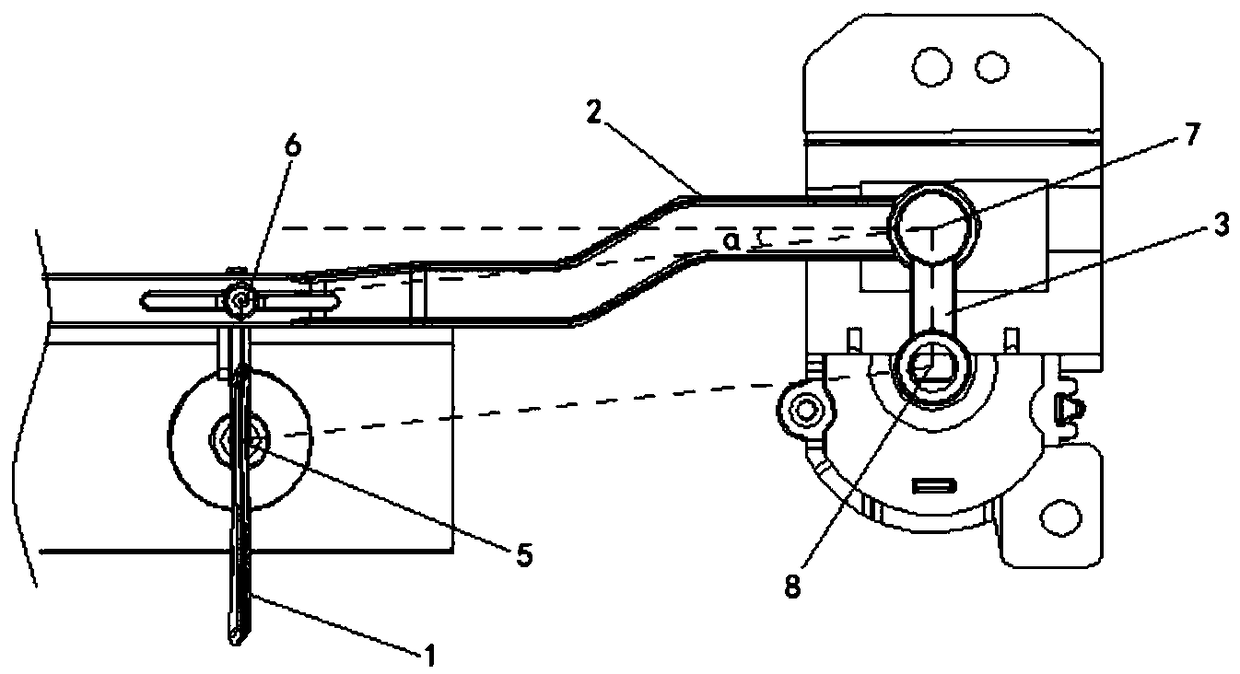 Air swinging mechanism of air conditioner and air conditioner