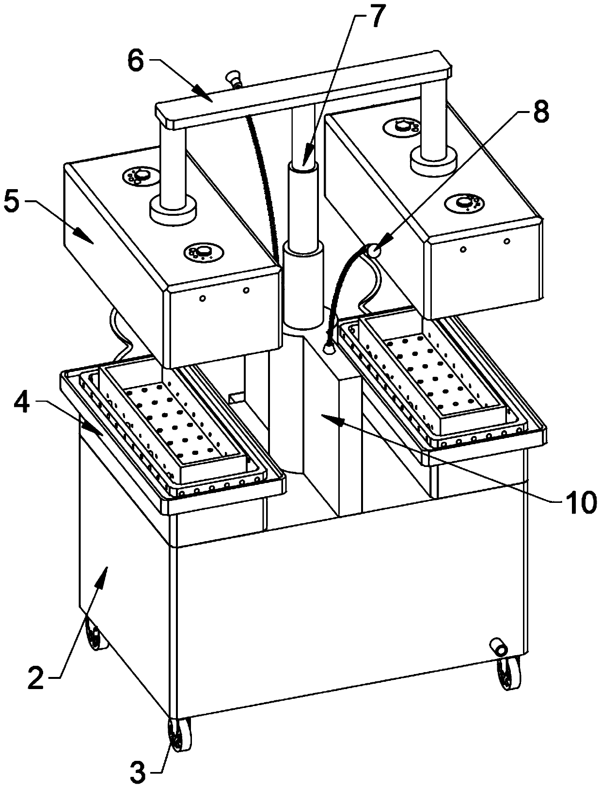 Imitated ecological irrigation based horticultural plant cultivation and conservation device