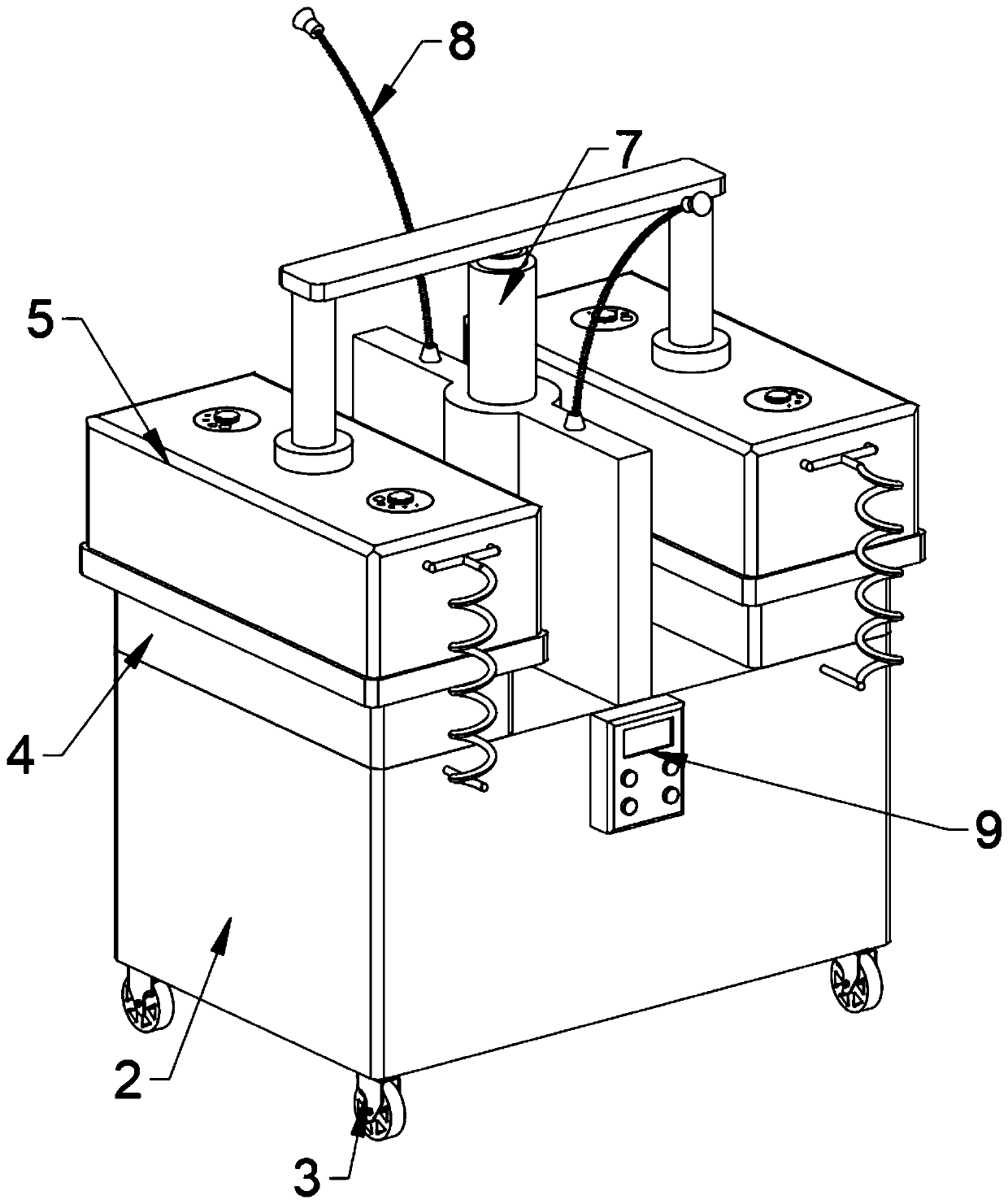 Imitated ecological irrigation based horticultural plant cultivation and conservation device