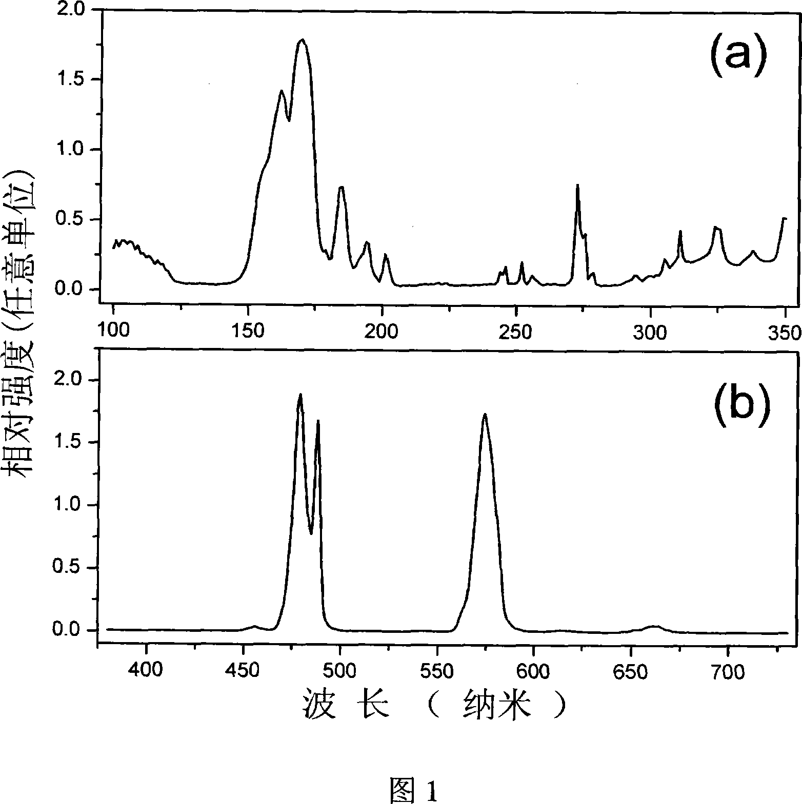 White light emitting base metal rare earth tetrametaphosphate luminous material for non-hg fluorescent lamp and preparing process thereof