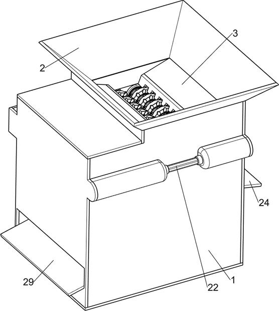 Double-roller crusher for mine