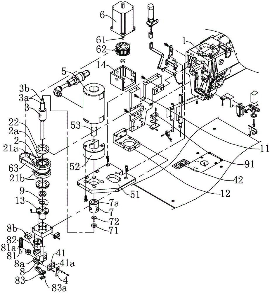 Rotary sewing material punching machine