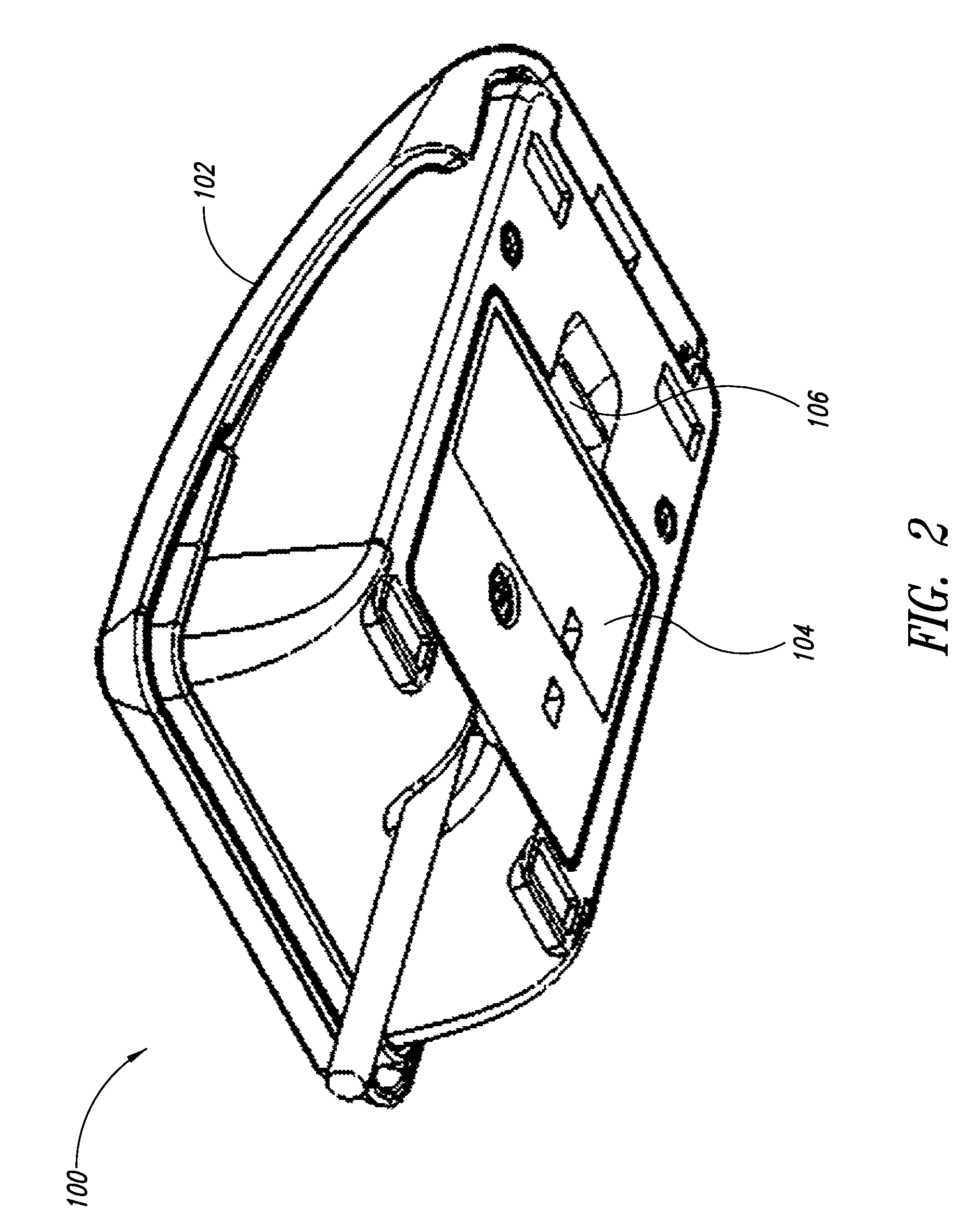 Computer peripheral with removable active element cartridge