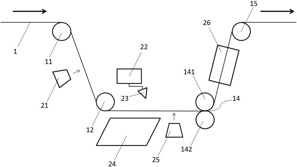 Salient point non-woven fabric production device