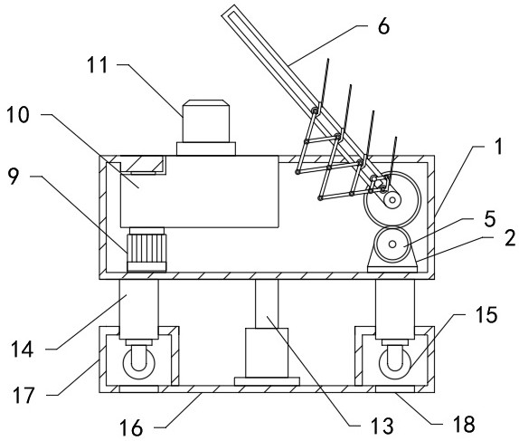 Construction warning device for security and protection engineering