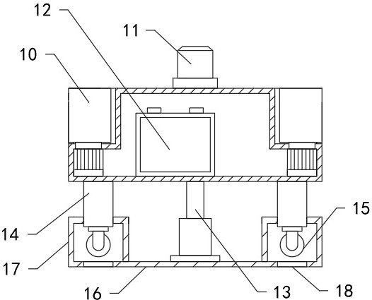 Construction warning device for security and protection engineering