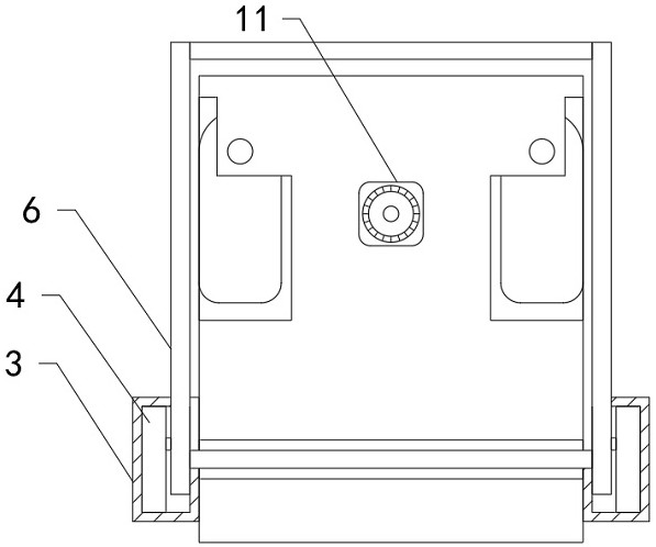 Construction warning device for security and protection engineering