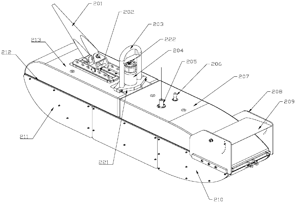 Underwater pulling type high-precision gravity-magnetism detection system and method