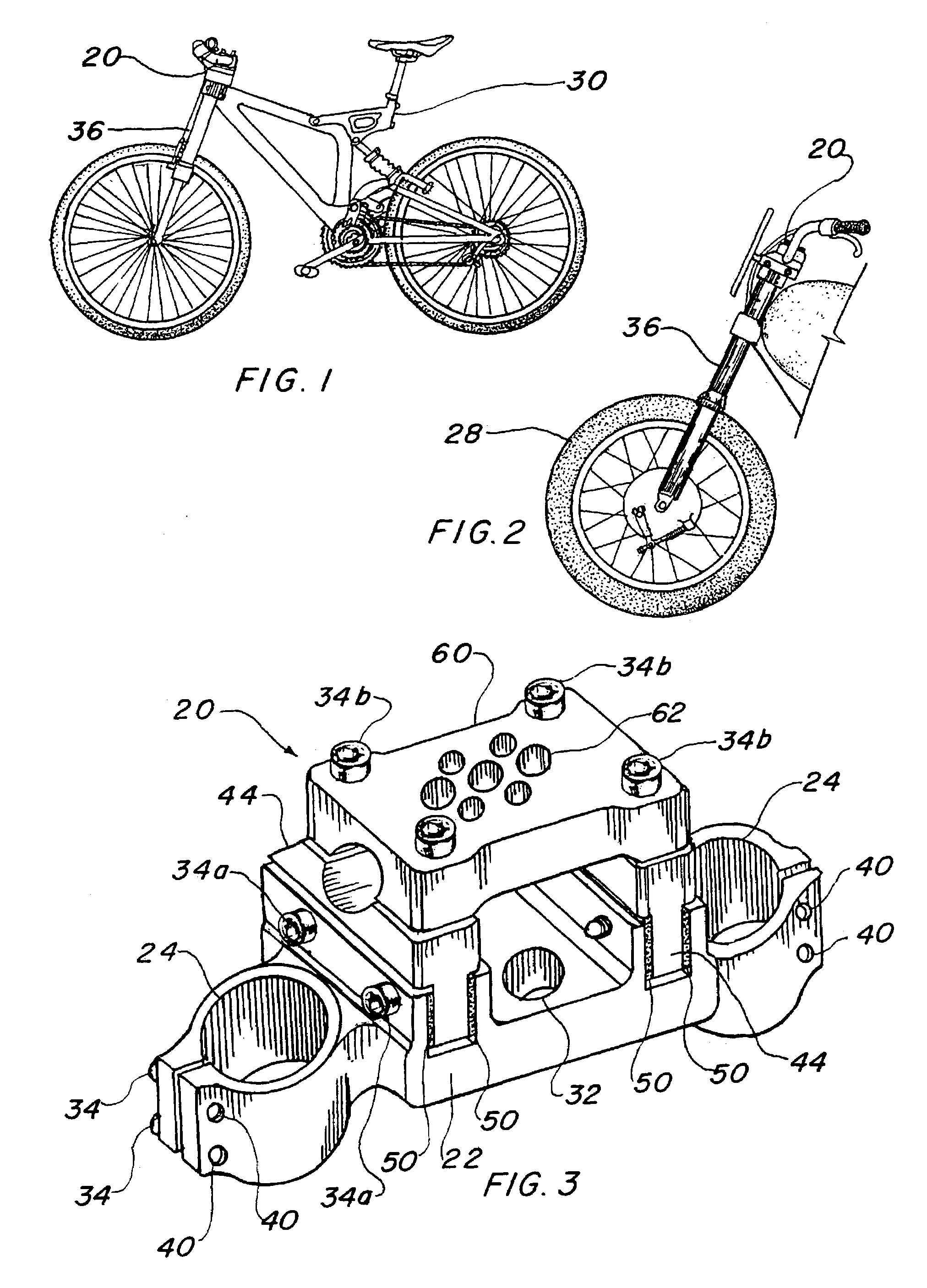 Cycle handlebar shock and vibration damper