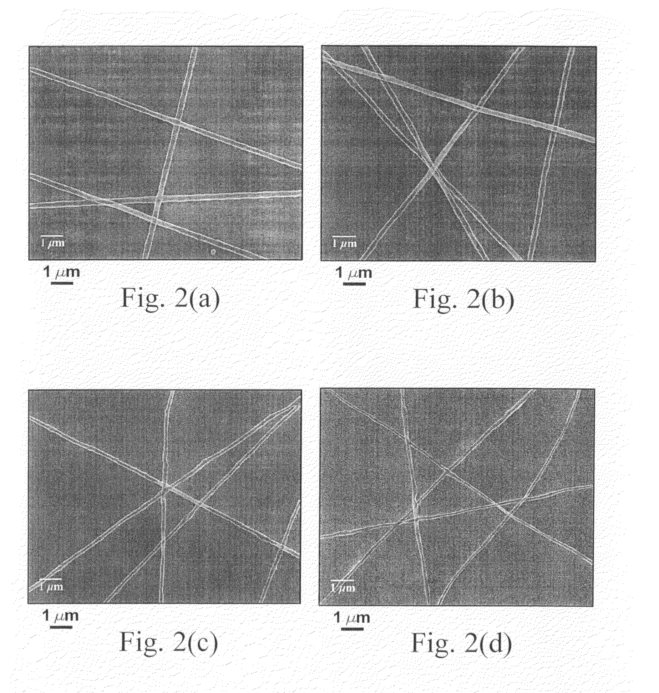 Process for controlling the manufacture of electrospun fiber morphology