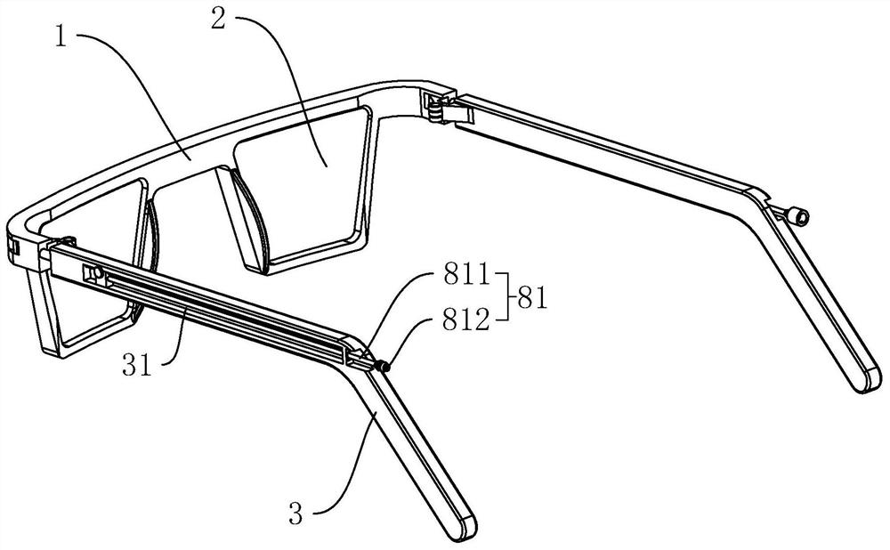 Anti-falling glasses