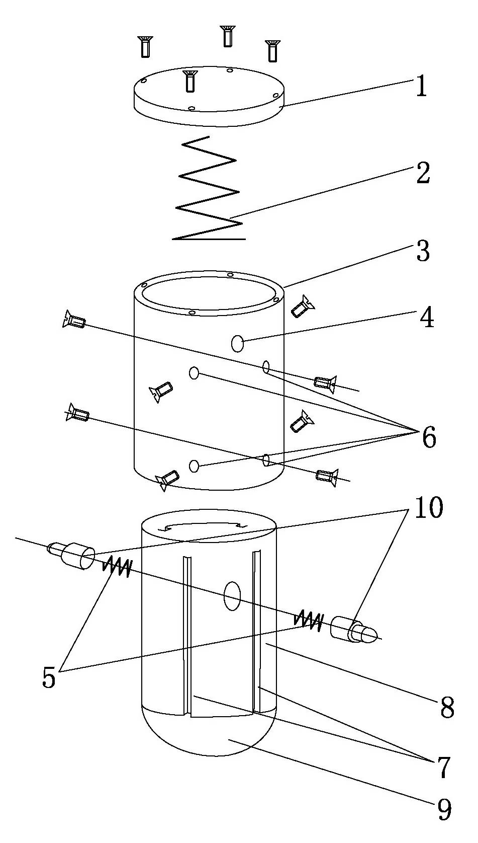 Hand-held soil body density detection device