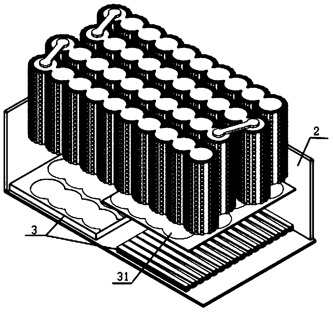 Battery thermal management and thermal safety protection device based on vibration strengthening