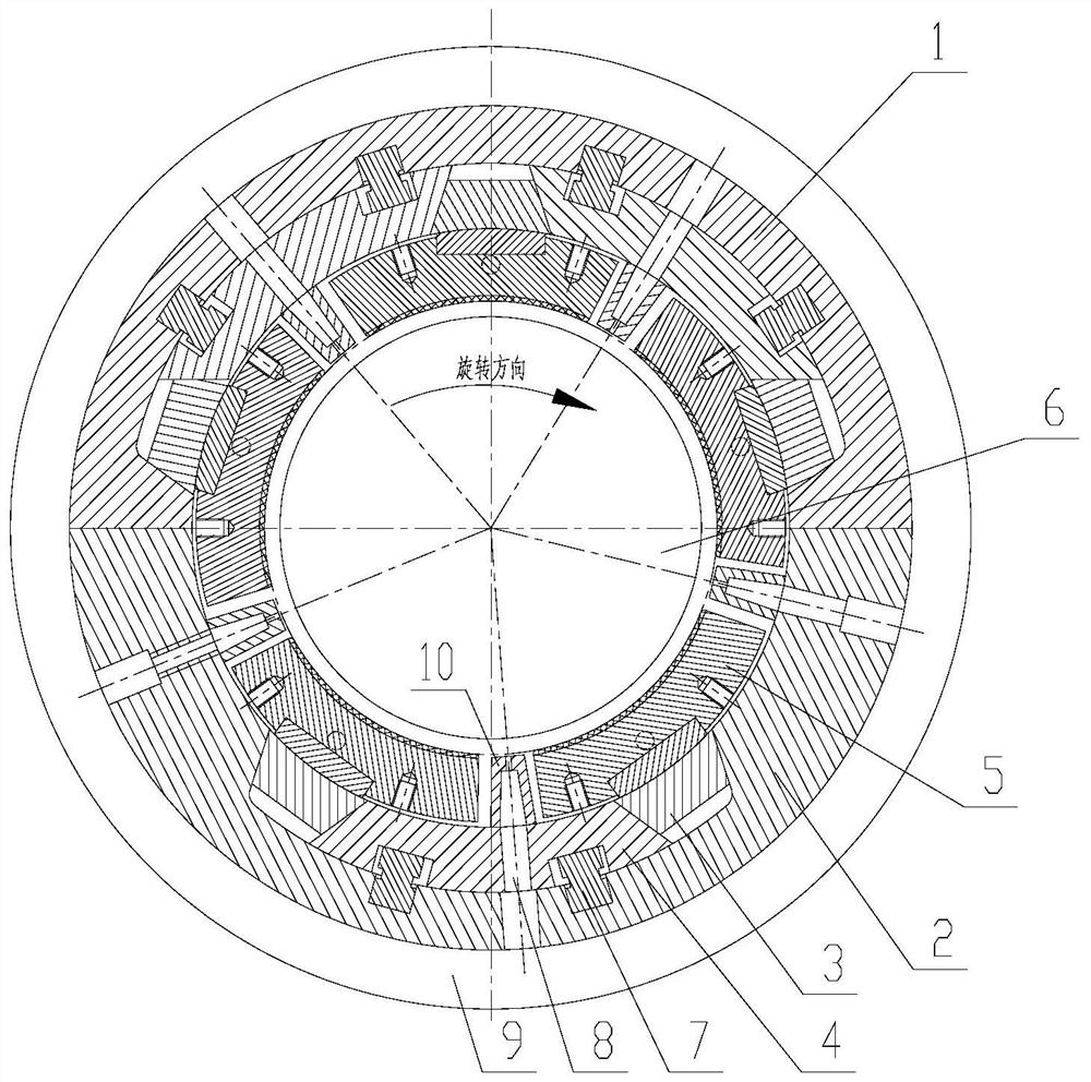 A load balancing sliding bearing