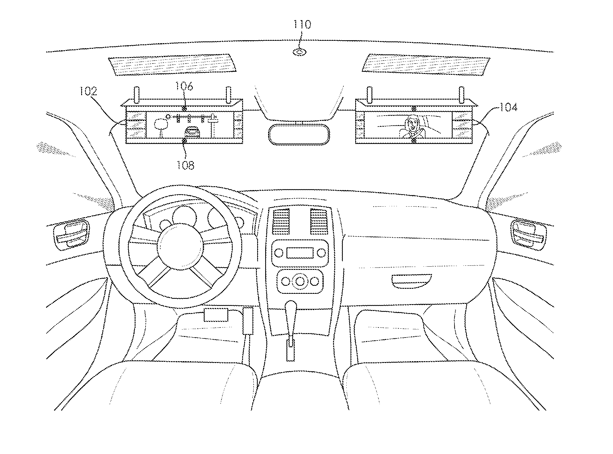 Vehicle sun visor with a multi-functional touch screen with multiple camera views and photo video capability