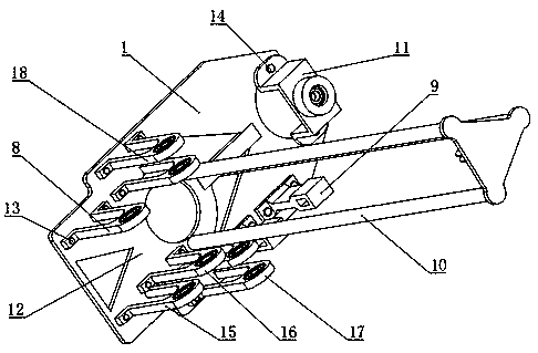 Double-gear steering type S-shaped carbon-free trolley