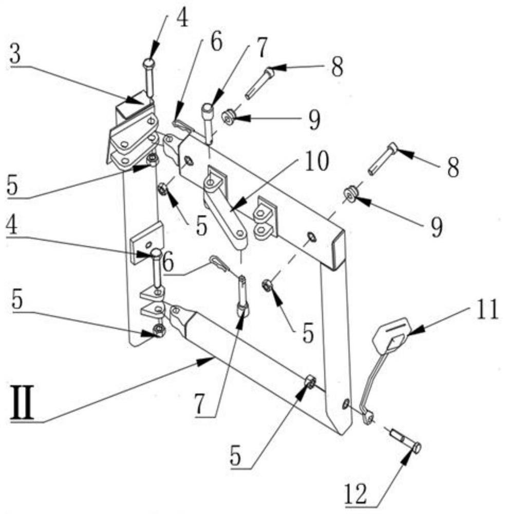 A convenient auxiliary seat for a wheeled multi-purpose engineering vehicle