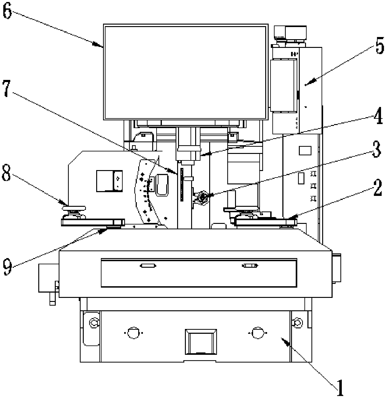 CCD and CAM optical contour grinder