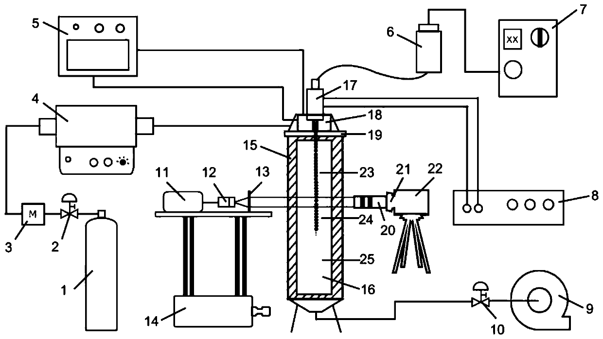 Device for monitoring spatial evaporation characteristic of micro-droplets in high-temperature airflow on line