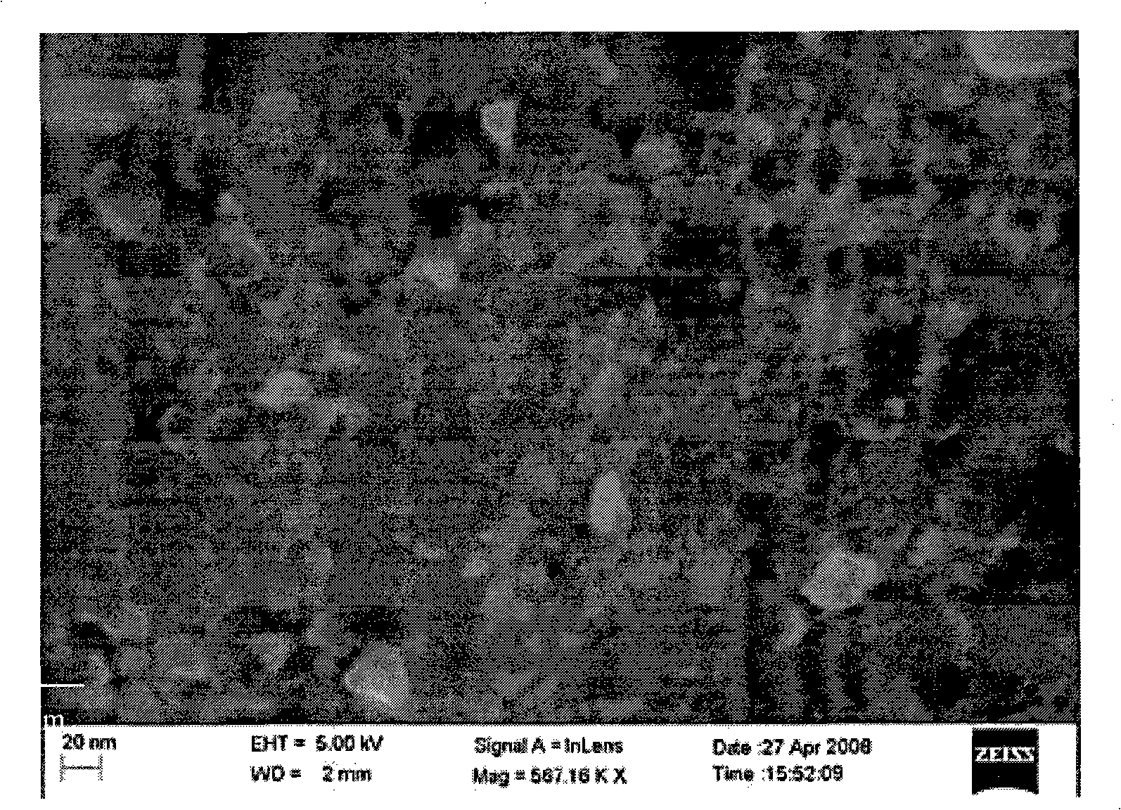 Electrolyte material of low temperature oxide fuel battery and preparation method thereof