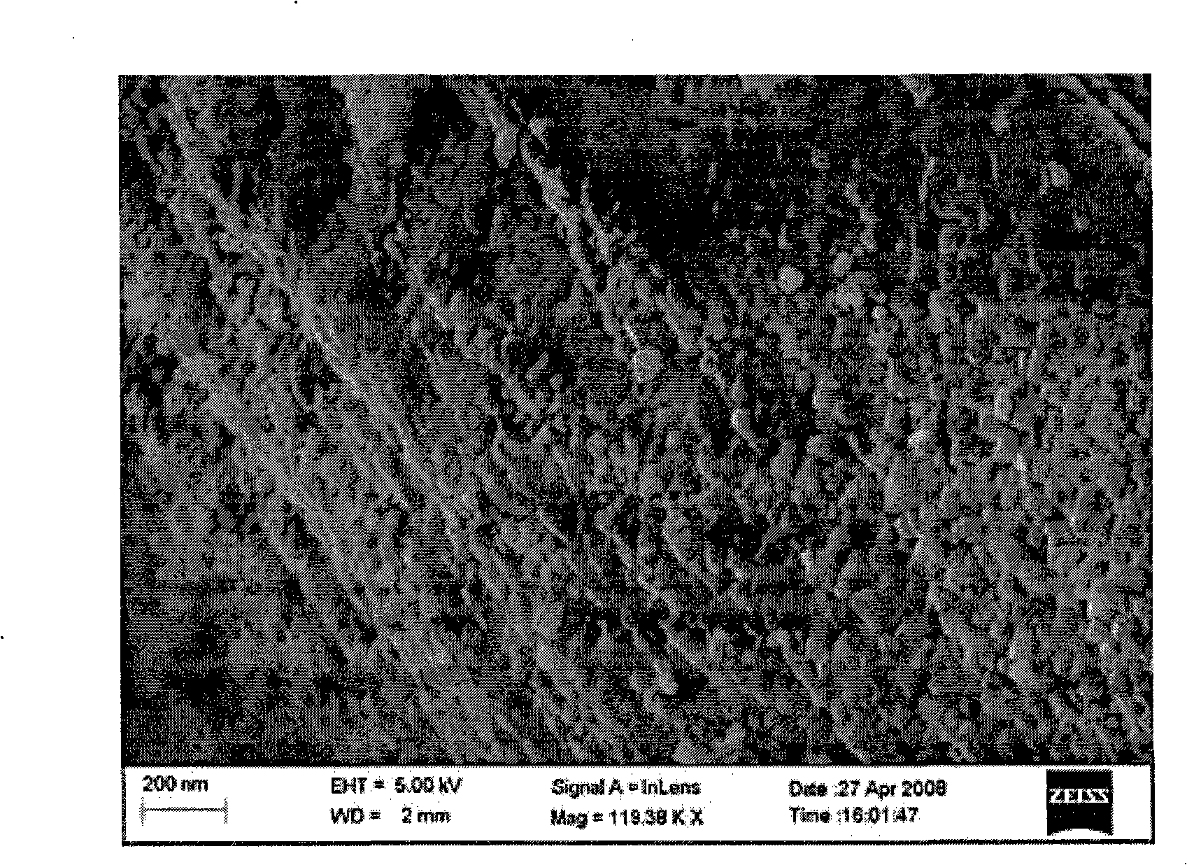 Electrolyte material of low temperature oxide fuel battery and preparation method thereof