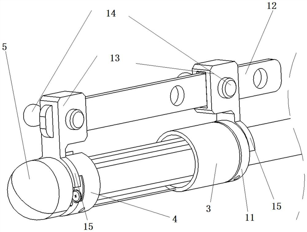 Detachable esophageal foreign matter clamping assistance device under endoscope