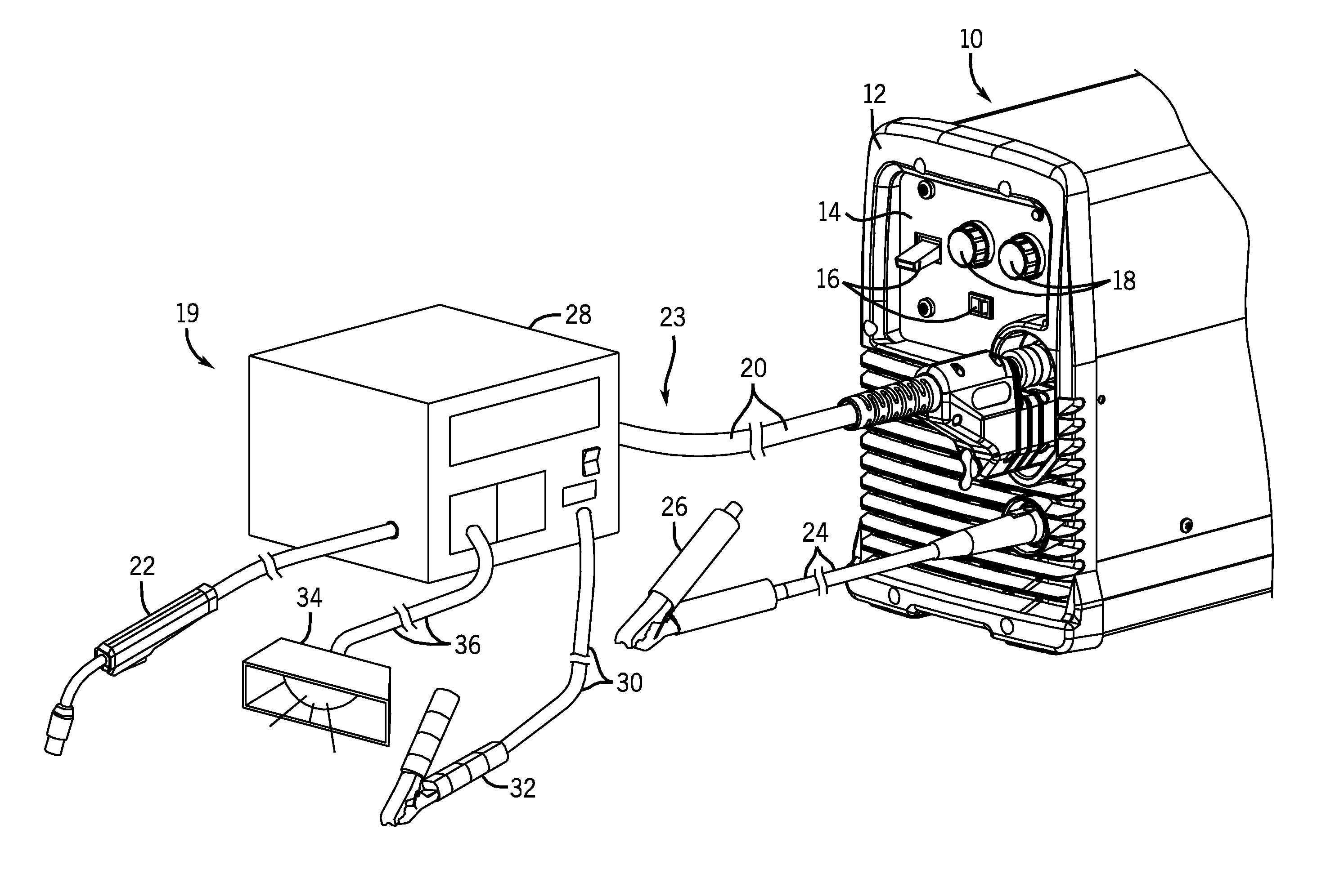 Welding power to auxiliary power conversion system and method