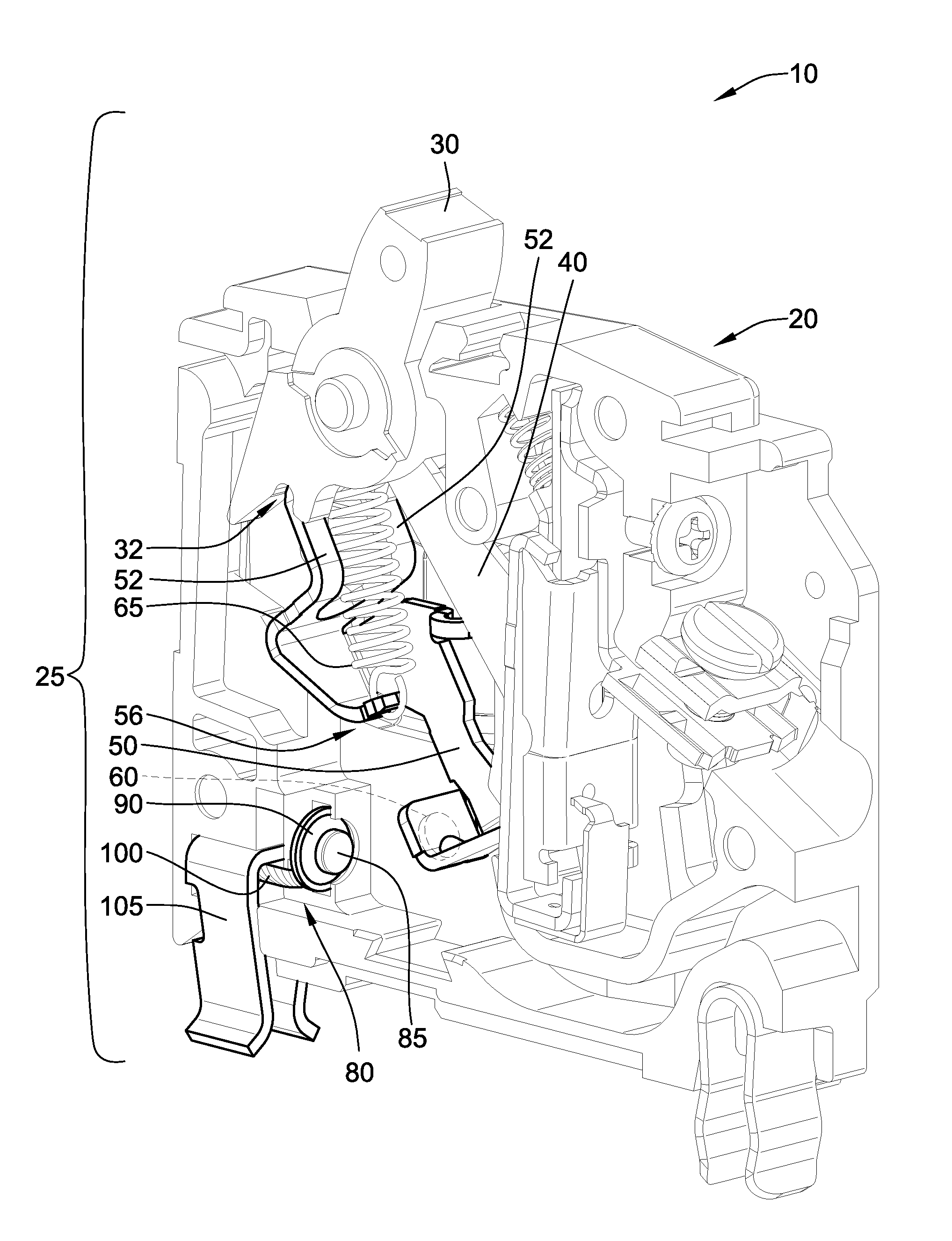 Flexible conductor (BRAID) bonded to low material cost plug on jaw