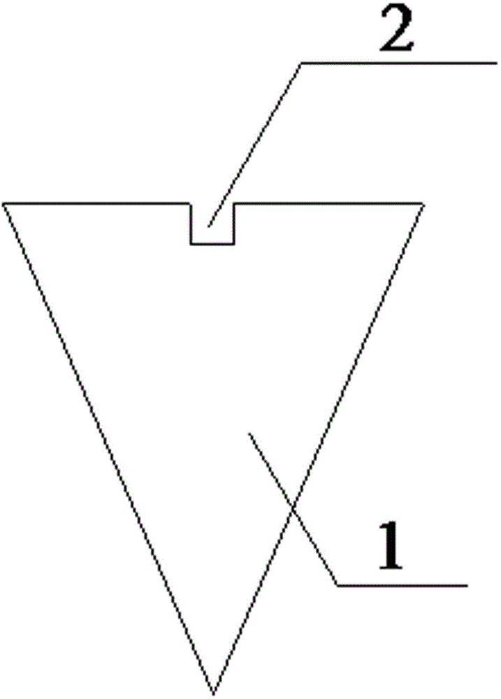 SMW construction method for arranging elliptic-cone-shaped pile head at end of H-shaped steel