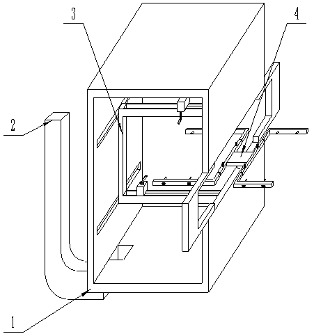 Paint spraying equipment for wooden door processing