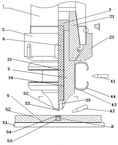 Magnetization-degree-adjustable center magnet-embedded type friction stir welding device