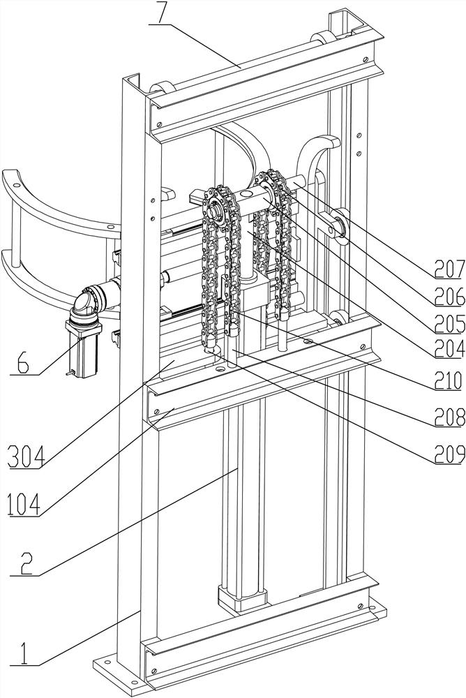 Electro-hydraulic integrated control holding clamp lifting turnover device and control method