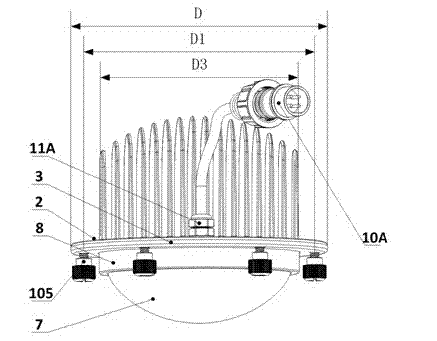 Constructive method of general LED (light-emitting diode) bulb, and LED bulb with fluorescent inner cover